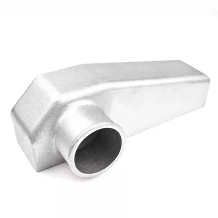12″ Tall x 3″ Thick, 3″ Outlet Aluminum End Tank, Bottom Left