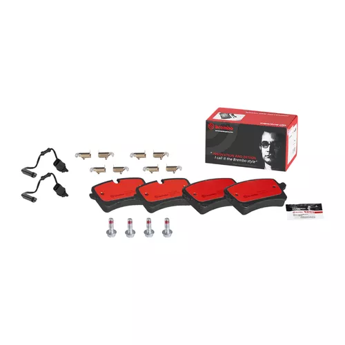 Brembo P85120N Premium NAO Ceramic Rear Brake Pads, Audi A8 Quattro 2013-2014