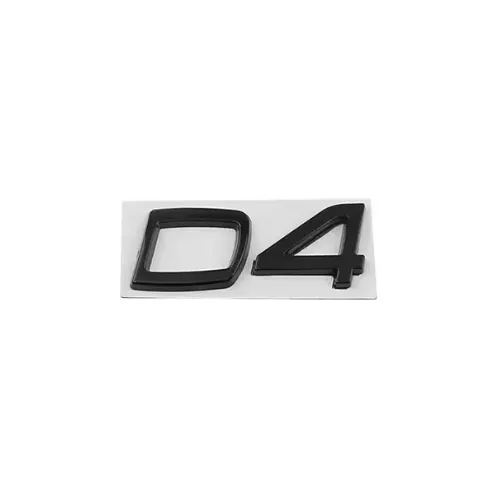 “D4” Emblem, Gloss Black