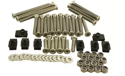 DOOR HARDWARE BOLT KIT, METRIC, STAINLESS STEEL BOLTS