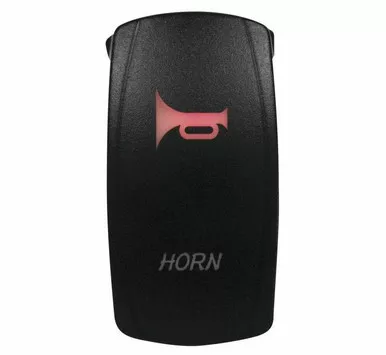 DragonFire Racing Laser-Etched Dual LED Horn Switch (Red)