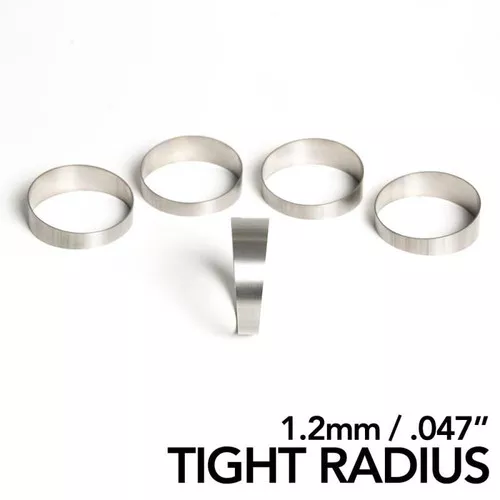 Ticon 2.36” Pie Cut 5 Pack (45°total): 1.25D/2.95" CLR, 1.2mm/.047”