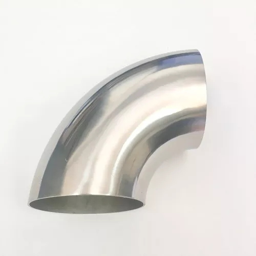 Ticon 4” Diameter Titanium 90º Elbow: .9D /3.5″ CLR, 1.5mm /.059″