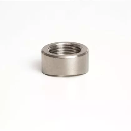 Ticon Titanium O2 Sensor Bung 1.75” to 2.5” Tubing (M18x1.5): Coped End